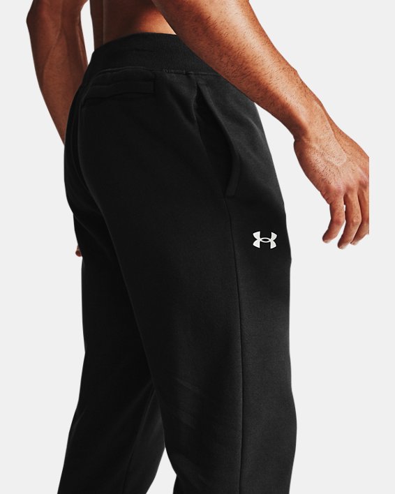 Men's UA Rival Cotton Joggers in Black image number 6